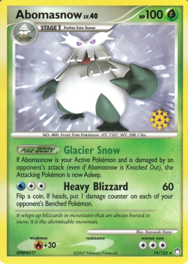 Abomasnow 19/123 019/123 Normal Countdown Calendar Promos