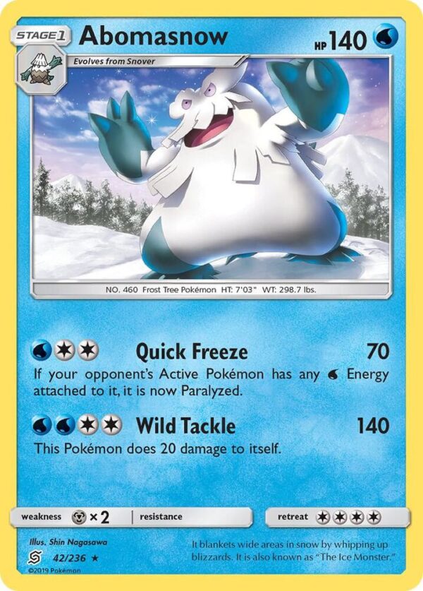 Abomasnow 42/236 Normal SM – Unified Minds
