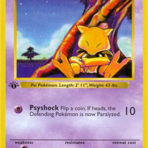 Abra 043/102 1st Edition Base Set (Shadowless)