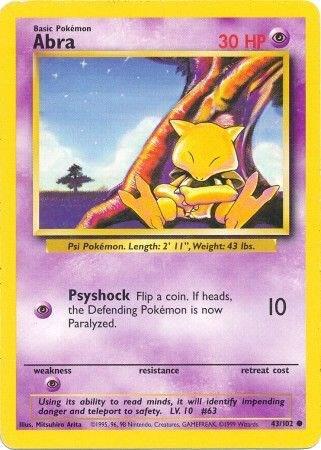 Abra 043/102 Normal Base Set