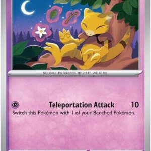 Abra 054/132 Reverse Holofoil ME01: Mega Evolution Abra 054/132 Reverse Holofoil ME01: Mega Evolution