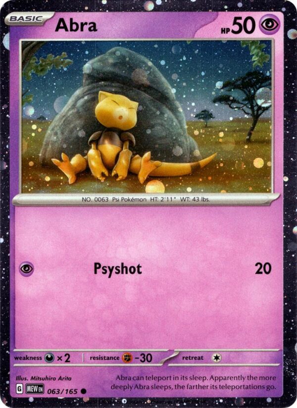 Abra 063/165 (Cosmos Holo) Holofoil Miscellaneous Cards & Products