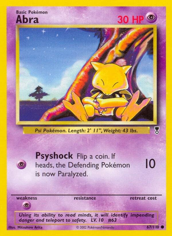 Abra 067/110 Reverse Holofoil Legendary Collection Abra 067/110 Reverse Holofoil Legendary Collection