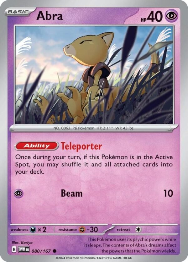 Abra 080/167 Normal SV06: Twilight Masquerade