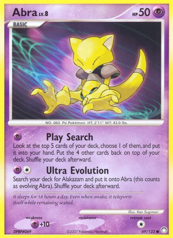 Abra 69/123 Normal Mysterious Treasures Abra 69/123 Normal Mysterious Treasures