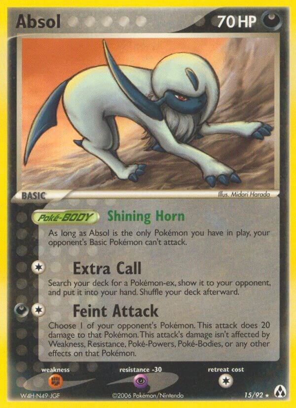 Absol 15/92 Reverse Holofoil Legend Maker