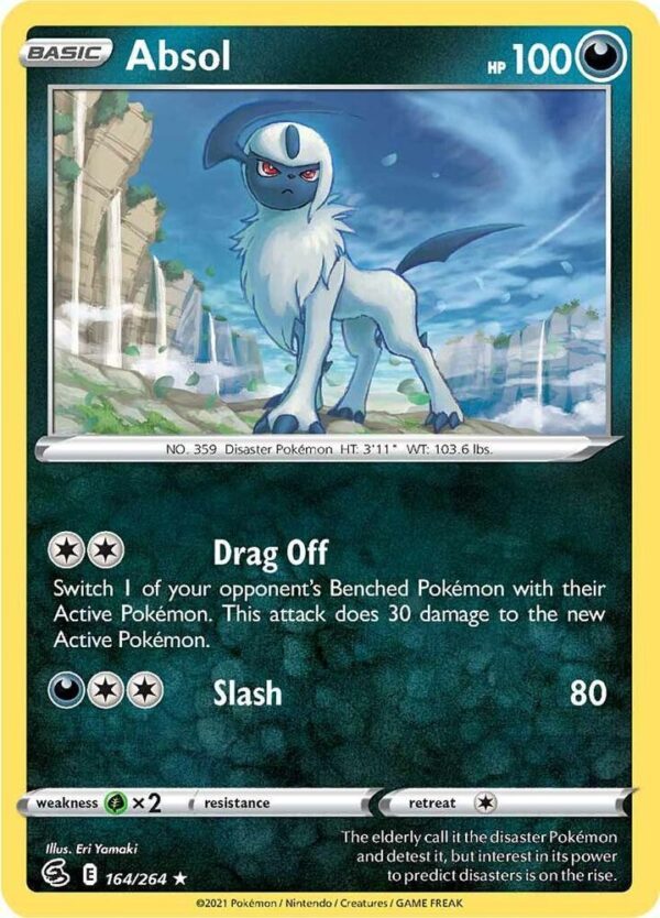 Absol 164/264 Reverse Holofoil SWSH08: Fusion Strike Absol 164/264 Reverse Holofoil SWSH08: Fusion Strike
