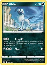 Absol | 164/264 | Reverse Holofoil | SWSH08: Fusion Strike