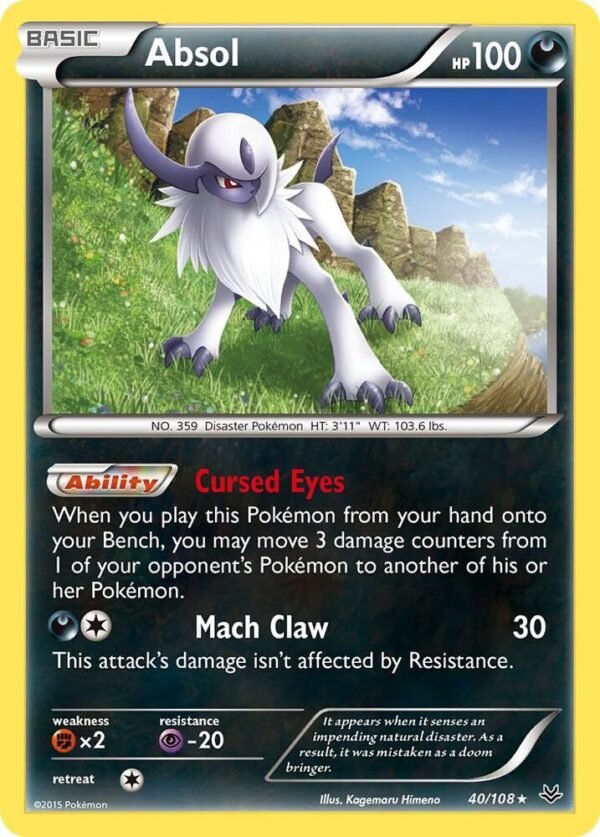 Absol 40/108 Holofoil XY – Roaring Skies Absol 40/108 Holofoil XY – Roaring Skies