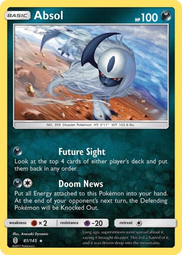 Absol 81/145 Reverse Holofoil SM – Guardians Rising