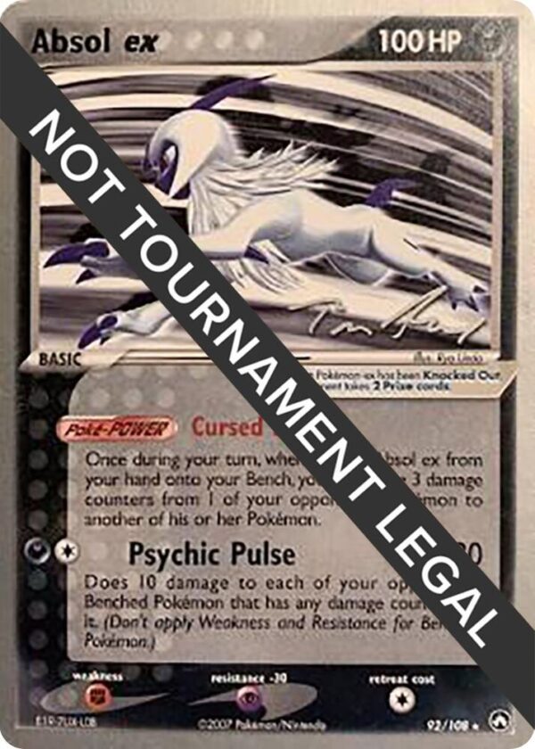 Absol ex 2007 (Tom Roos) 92/108 Normal World Championship Decks
