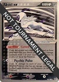 Absol ex | 2007 (Tom Roos) | 92/108 | Normal | World Championship Decks