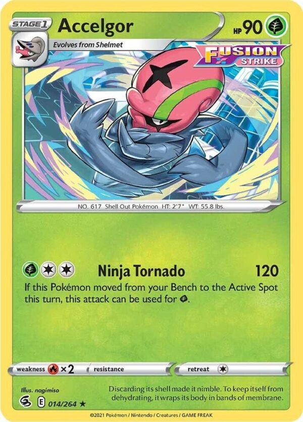 Accelgor 014/264 Normal SWSH08: Fusion Strike Accelgor 014/264 Normal SWSH08: Fusion Strike