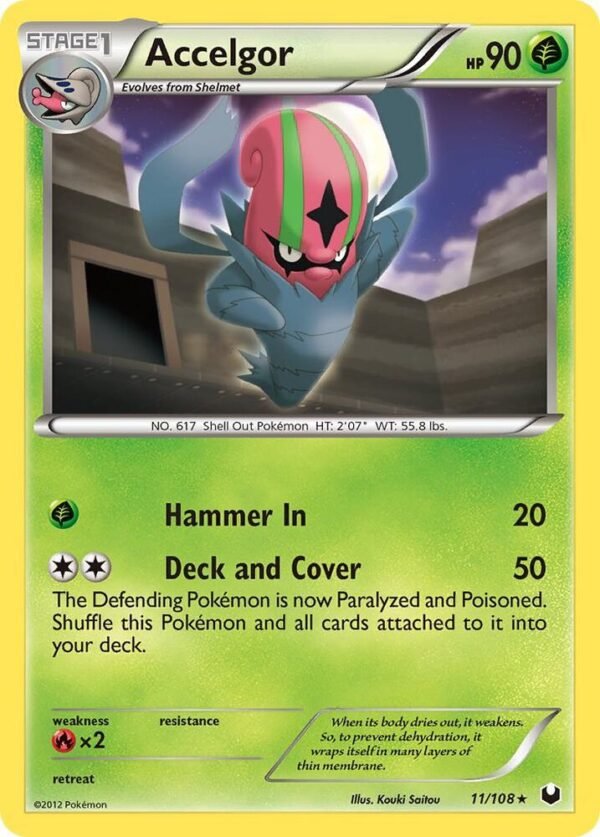 Accelgor 11/108 Reverse Holofoil Dark Explorers