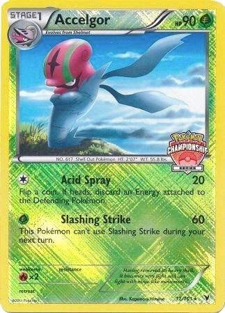 Accelgor 12/101 (Championship Series) 012/101 Reverse Holofoil League & Championship Cards