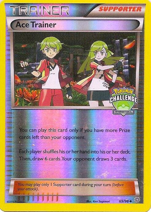 Ace Trainer 69/98 (International Challenge) 069/098 Reverse Holofoil League & Championship Cards
