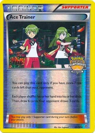 Ace Trainer 69/98 (Regional Championships) [Staff] 069/098 Reverse Holofoil League & Championship Cards