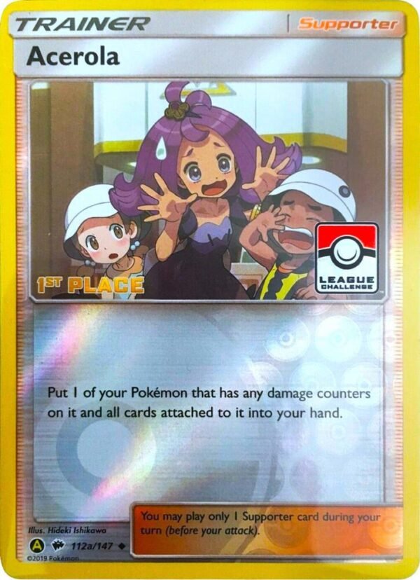 Acerola 112a/147 (League Challenge) [1st Place] Reverse Holofoil League & Championship Cards
