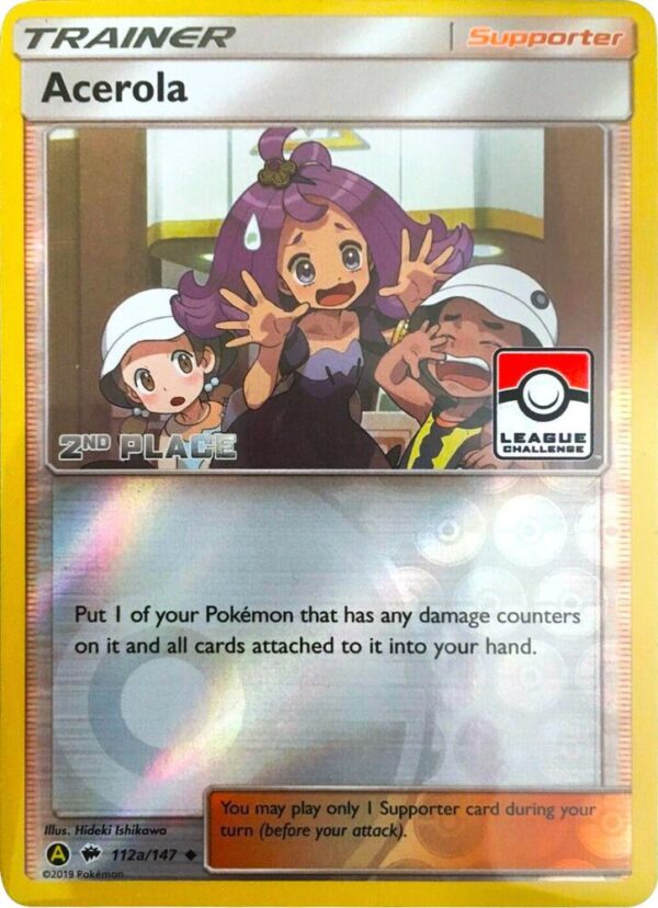 Acerola 112a/147 (League Challenge) [2nd Place] Reverse Holofoil League & Championship Cards