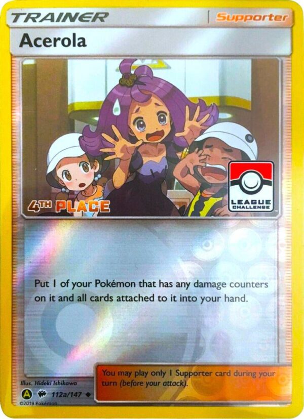 Acerola 112a/147 (League Challenge) [4th Place] Reverse Holofoil League & Championship Cards