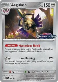 Aegislash | 060 (Prerelease) [Staff] | Holofoil | SV: Scarlet & Violet Promo Cards