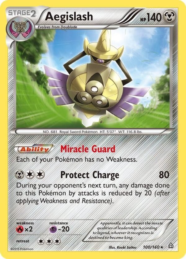 Aegislash 100/160 Reverse Holofoil XY – Primal Clash Aegislash 100/160 Reverse Holofoil XY – Primal Clash