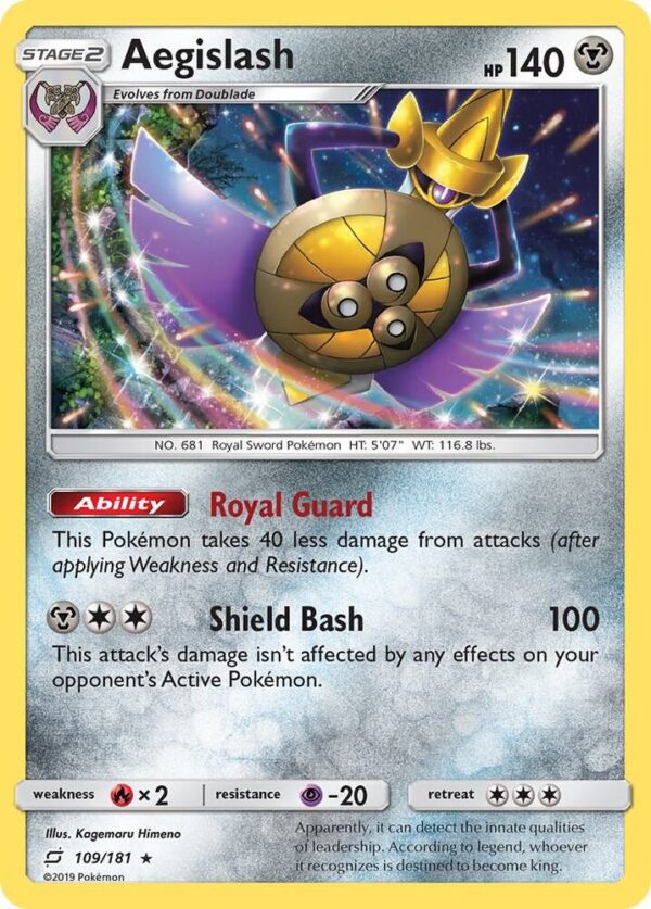 Aegislash 109/181 Holofoil SM – Team Up Aegislash 109/181 Holofoil SM – Team Up