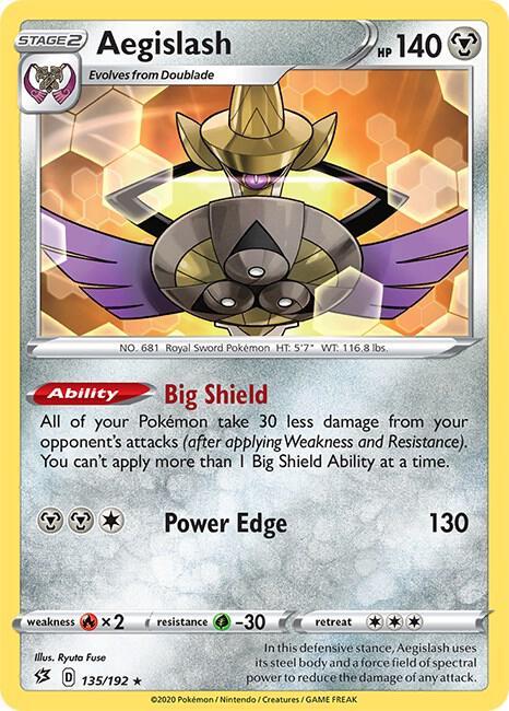Aegislash 135/192 Normal SWSH02: Rebel Clash