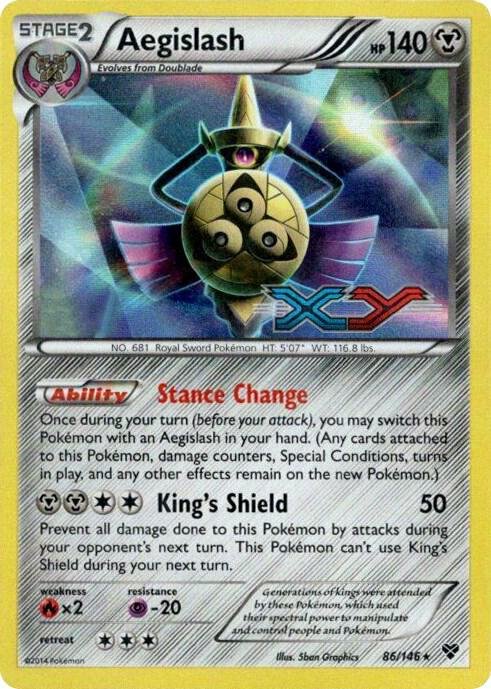 Aegislash 86/146 (Prerelease) Holofoil XY Promos Aegislash 86/146 (Prerelease) Holofoil XY Promos