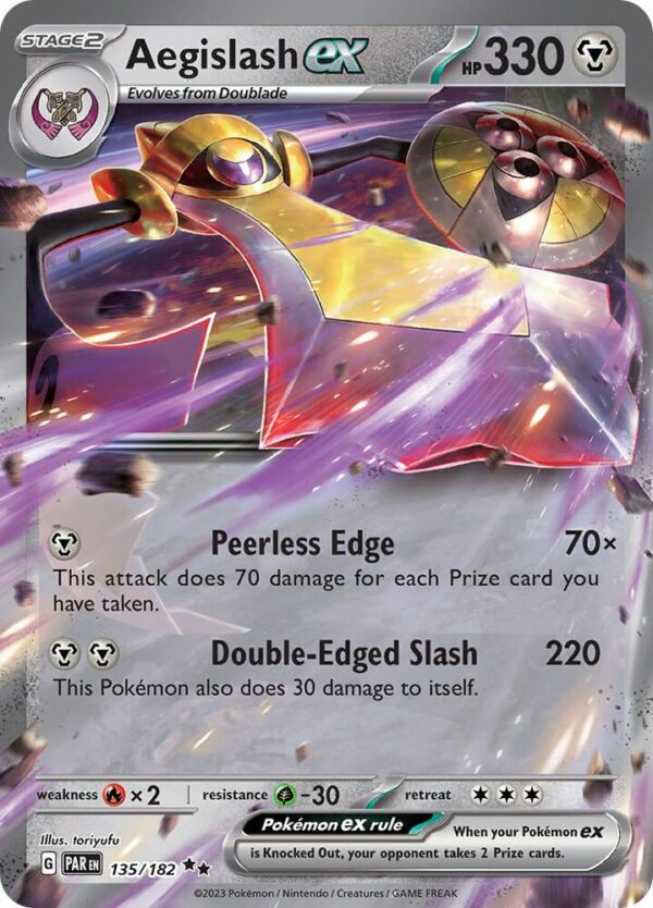 Aegislash ex 135/182 Holofoil SV04: Paradox Rift