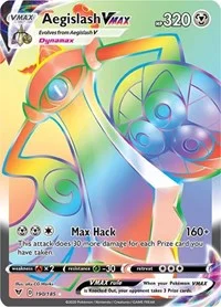 Aegislash VMAX (Secret) | 190/185 | Holofoil | SWSH04: Vivid Voltage