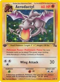 Aerodactyl (1) | 01/62 | 1st Edition Holofoil | Fossil