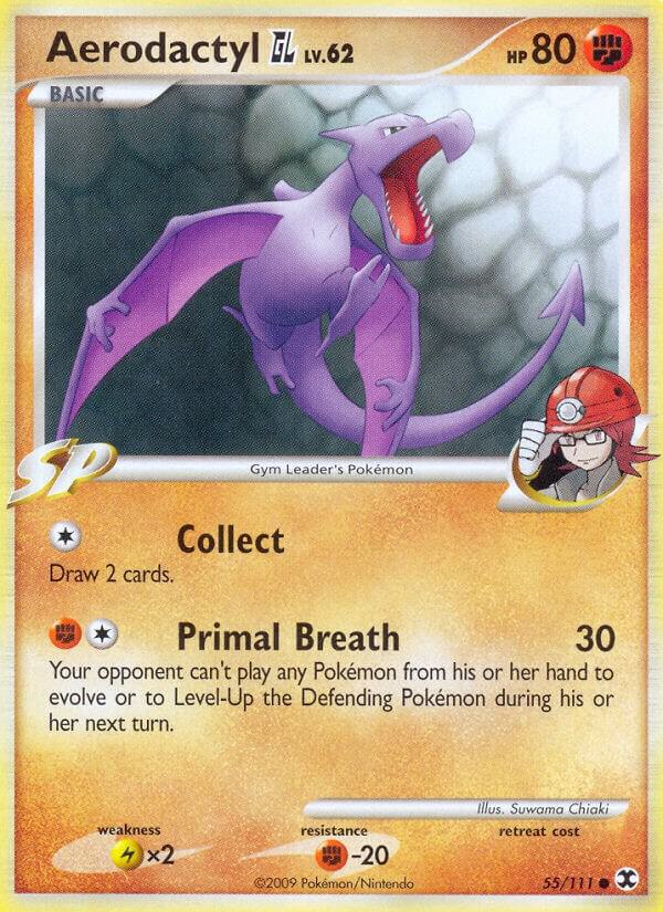 Aerodactyl GL 55/111 Reverse Holofoil Rising Rivals Aerodactyl GL 55/111 Reverse Holofoil Rising Rivals