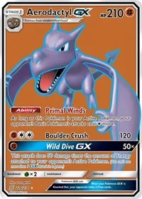 Aerodactyl GX (Full Art) | 224/236 | Holofoil | SM - Unified Minds