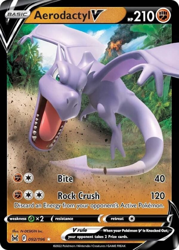 Aerodactyl V 092/196 Holofoil SWSH11: Lost Origin