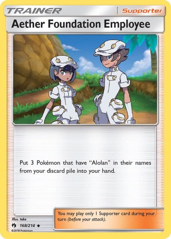 Aether Foundation Employee 168/214 Normal SM – Lost Thunder