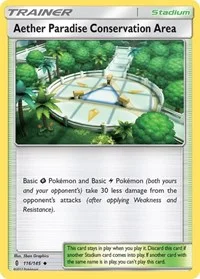 Aether Paradise Conservation Area | 116/145 | Reverse Holofoil | SM - Guardians Rising