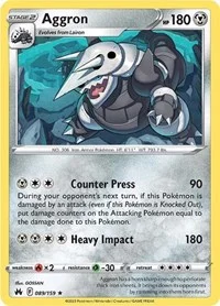 Aggron | 089/159 | Holofoil | Crown Zenith