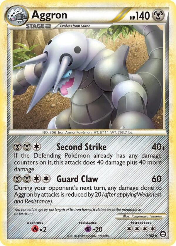 Aggron 1/102 Holofoil Triumphant