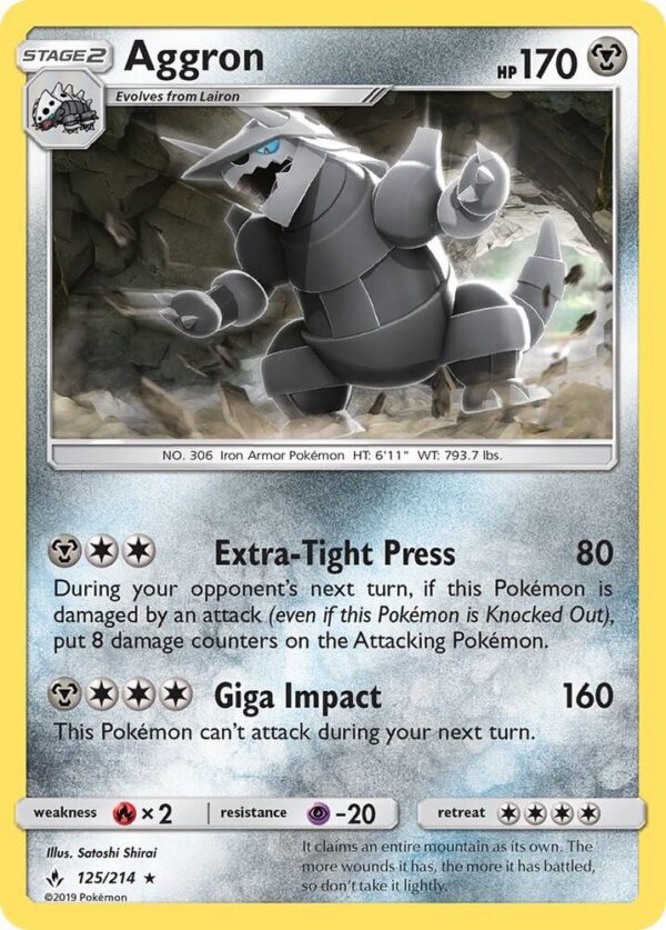 Aggron 125/214 Reverse Holofoil SM – Unbroken Bonds