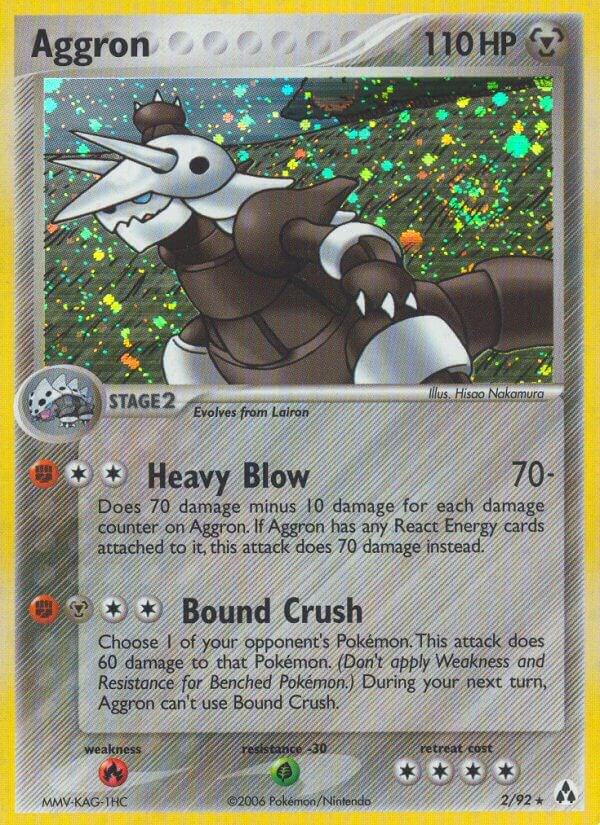 Aggron 2/92 Reverse Holofoil Legend Maker