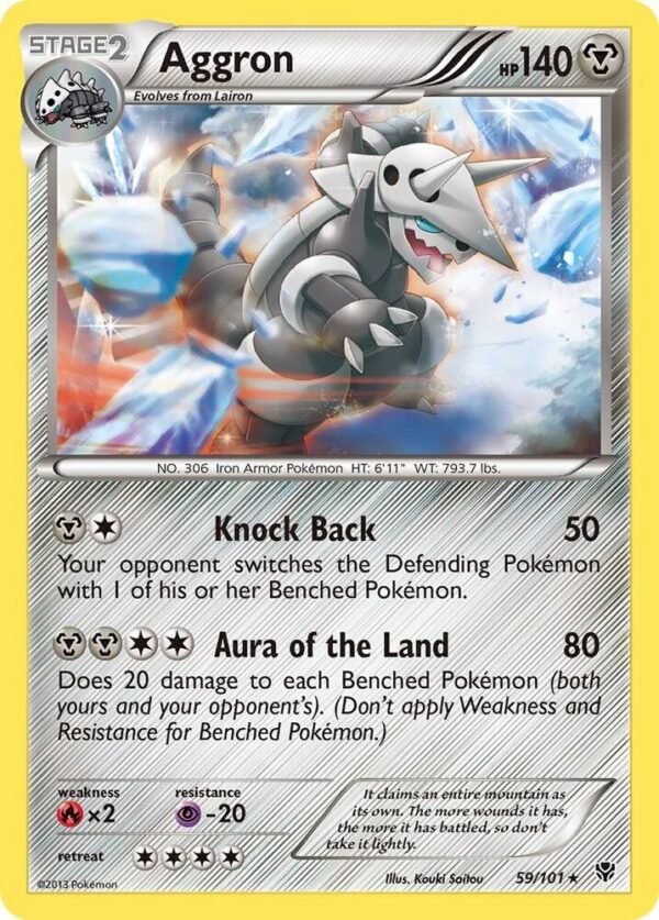 Aggron 59/101 Reverse Holofoil Plasma Blast Aggron 59/101 Reverse Holofoil Plasma Blast
