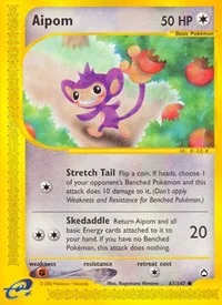Aipom | 067/147 | Reverse Holofoil | Aquapolis
