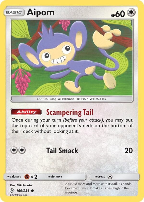 Aipom 169/236 Normal SM – Cosmic Eclipse