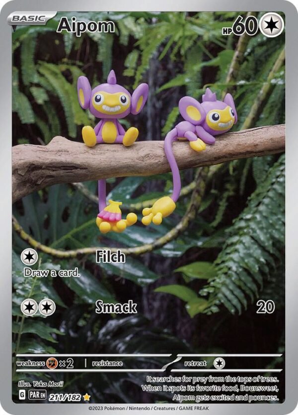 Aipom 211/182 Holofoil SV04: Paradox Rift