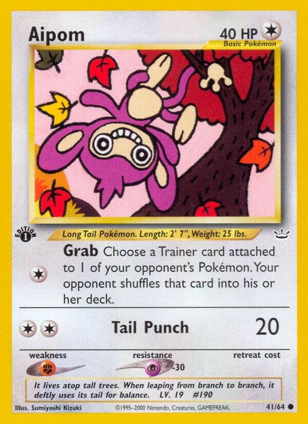 Aipom 41/64 1st Edition Neo Revelation