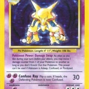 Alakazam 001/102 Holofoil Base Set