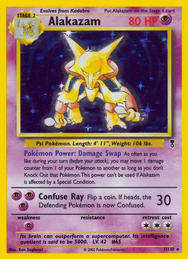 Alakazam 001/110 Reverse Holofoil Legendary Collection Alakazam 001/110 Reverse Holofoil Legendary Collection