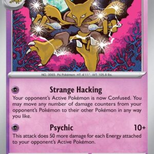 Alakazam 082/167 Holofoil SV06: Twilight Masquerade Alakazam 082/167 Holofoil SV06: Twilight Masquerade
