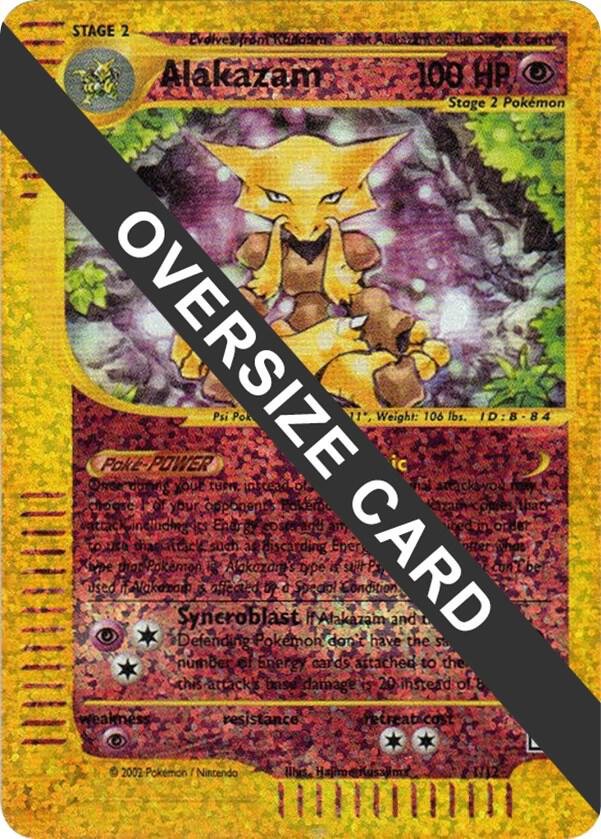 Alakazam 1/12 (Box Topper) 001/012 Reverse Holofoil Jumbo Cards